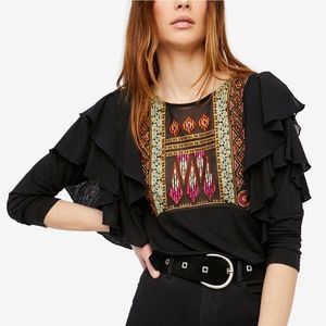 Free People La Cienega BOHO Blouse